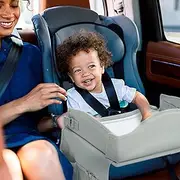Kids Travelling Tray Polyestr, Car Seat Tray, Foldable Car Drawing Tray with Adjustable Padded Shoulder Strap Rounded Corners, Curved Edges Car Drawing Tray Suitable for Children