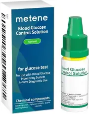 Control Solution Level 2,Used with metene TD-4116 Blood Glucose Monitor Kit Care