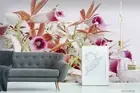 3D Floral Pattern Wallpaper Wall Murals Removable Wallpaper 82