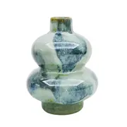 Urban Bronte Bud Flower Vase Ceramic Green 12cm Decorative Shelf Home Decor