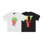 【限時下殺】YOUNG BOY NBA X VLONE AII IN TEE 寬松大V聯名款短袖嘻哈T恤 情侶裝