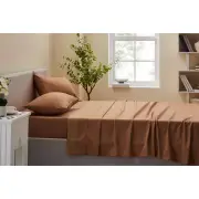 Trafalgar 1200TC Cotton Rich Bed Sheet Set - Chai, Queen - Queen