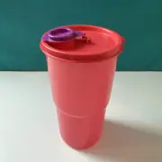 Tupperware Big 30oz Tumbler Pink And Purple Tabletop Tumbler ThirstQuake New