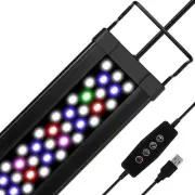 Zingbabu USB Aquarium Light,10W Full Spectrum Fish Tank Lights with Timer, Ad...