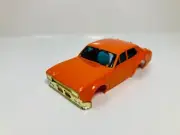 AFX ~ RARE~ AURORA ~ FORD ESCORT ~ Chrome Stripped Solid LIGHT ORANGE Body