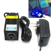 Blue 450nm 1000mW Focusable Dot Laser Engraving Module 1W Diode 12V Adapter