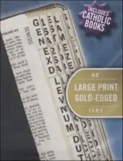 Tabbies Bible Indexing 96 Large Print Gold-Edged Tabs Old & New Testament Bible