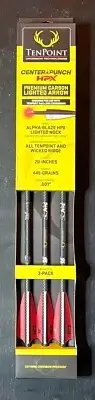 TenPoint Center Punch HPX 16" Lighted Arrows Alpha Blaze Nocks 3 Pack New