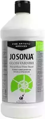 Jo Sonja Polyurethane Varnish Gloss - 32oz Bottle