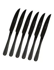 [Stanley Rogers] Albany Onyx Steak Knife 6 Piece Set in Black