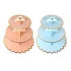 Cake Display Holder 3 Tier Cake Stand Cardboard Tray Cake Decorating DIY Gift