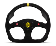 Momo MOD30 Buttons Steering Wheel 320 mm - Black Suede/Black Spokes/1 Stripe (for: Fiat)
