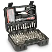 Screwdriver and Bit Set With Carry Box 151 Pieces Black Color