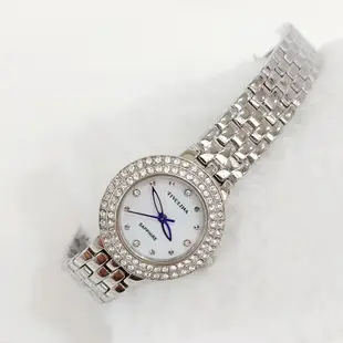 日本Tivolina晶鑽雙圈不鏽鋼手錶26mm/小巧精緻氣質高雅/藍寶石水晶鏡面/特價!