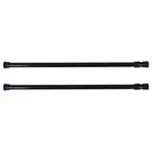 2 PCS Shower Curtain Rod Extendable Poles No Drilling Clothes Rail Office