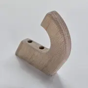 Solid Wood Wall Hooks | Unfinished Red Oak