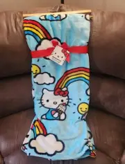 Sanrio- Hello Kitty Rainbow Throw Blanket