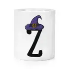 Letter Z Witches Wizard Hat Makeup Brush Pencil Pot Witch Halloween Alphabet