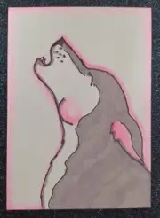 ACEO Original Wolf Howling "Night Songs"