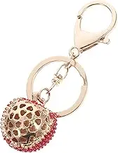 ABOOFAN Sparkle Rhinestone Litchi Keychain Pendant Fruit Charm for Purse Backpack for Women Unique Bling Accessory