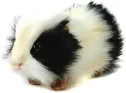 [HANSA] Guinea Pig Plush Toy, 19 cm Length, Black/White, 9 inches