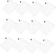 Happyyami 12pcs Small Drawstring Bags: Mini Mesh Net Bags with Drawstrings Small Travel Stuff Sacks for Lipstick Cosmetic Jewelry