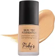 Ruby's Organics Skin Tint Mattifying Liquid Foundation | Medium Coverage, Matte Finish, Breathable | Natural Organic Makeup, For Sensitive Skin | Shade L 01.8, 30ml