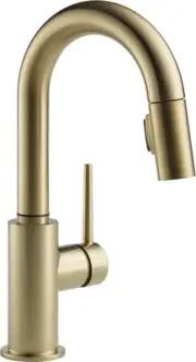 Delta 9959-DST Trinsic 1.8 GPM 1 Hole Pull-Down Bar/Prep Faucet - Bronze