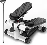 Steppers for Exercise Workout, Up-Down Step Machine with Resistance Bands/Non-Slip Pedal/LCD Display, Mini Stepper Exercise Machine, Stair Stepping Fitness Workout Equipment