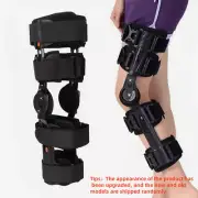 Hinged Knee Leg Brace Support ROM Pain Orthosis Adjustable for Left & Right Leg