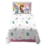 Franco DreamWorks Gabby's Dollhouse Kids Bedding Super Soft Sheet Set, 3 pcs,...