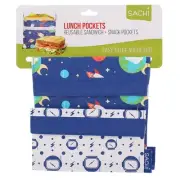 NEW Sachi Lunch Pockets Outer Space Set 2pce