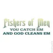 Fisher Of Men Fishing, Vinyl Decal Sticker, 40 Patterns & 3 Sizes, #1689