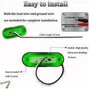 Navigation LED Boat Lights 2pcs Bow Pontoon Lights DC 12V-24V Deck Piranha Lamp