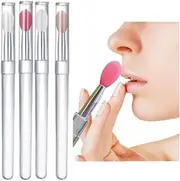 4pcs Portable Silicone Lip Brush Lip Gloss Applicator Multifunctional With Tools Lipstick Makeup Cosmetic Brush Brushes
