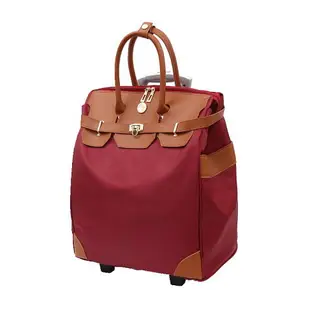 新款牛津布拉桿旅行袋裝衣服行李包女手提防水大容量旅游登機軟箱 全館免運