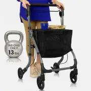 Vive Folding Walker for Seniors - Ultra Lightweight Narrow Rollator for Small...