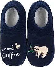 [ZYZX] Animal House Socks for Women with Non-Slip Sole Winter Warm Knitted Slippers Funny Fluffy Slipper Socks Comfortable Soft Stopper Socks Sherpa Fleece Cuddly Socks Gifts, 023mxsl, 9/10 AU