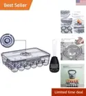 Large Capacity Egg Container with Easy Visibility - Neat Refrigerator Storage