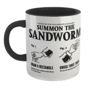 Beetlejuice Sandworm Instructional Mug - Black