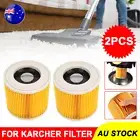 2Pc Cartridge For Karcher Filter WD WD3 A2654 Series Wet Dry Vac Vacuum Cleaner