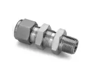 1/4 Tube x 1/8 Mnpt 316ss Bulkhead Fitting 316ss Ham-Let 774LMSS1/4X1/8