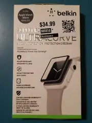 Belkin ScreenForce UltraCurve Screen Protector 38mm Apple Watch Series 3/2 NIOB
