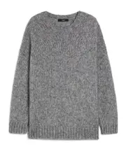 Mohair and lurex yarn jumper S,XS,M silver