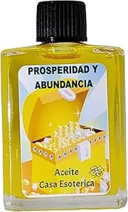 CASA ESOTERICA MAGICK SPACE Prosperity & Abundance Oil - Spiritual Anointing Oil - Increase Wealth & Success - Attract Good Fortune - 0.5 FL OZ (1 Pack)