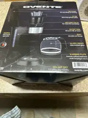 OVENTE 12-Cup Drip Coffee Maker, Auto Keep Warm Function, Anti-Drip CM412B
