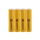 【OXOPO】黃4號AAA鎳氫600mAh充電電池4入(1.2V低自放電 即買即用)