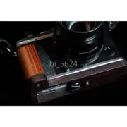 Ebony Rosewood L Hand Grip Holder fr Fujifilm Fuji XE3 X-E3 Camera Handmade Wood