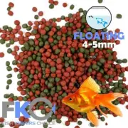 FKC Goldfish & Koi Large Aqua Aquarium, Pond Floating Fish Food Pellets 4-5mm