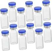 CHILDWEET 50pcs 3ml Glass Vials with Caps Small Laboratory Storage Bottles for Liquid Medicine Powder Vials Glass Vials for Essential Oils and Samples